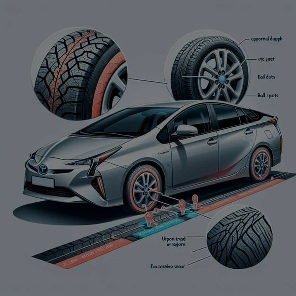 Comment reconnaître une usure anormale des pneus sur une Toyota Prius ?